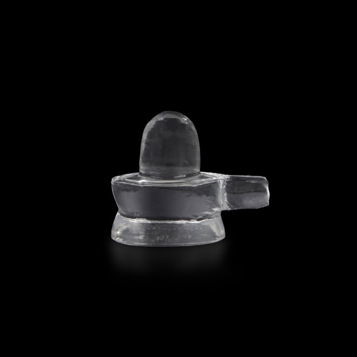 Sphatik Shivling - 1 x 1 Inch | Spatika Lingam/ Sphatik Shiva Lingam for Pooja