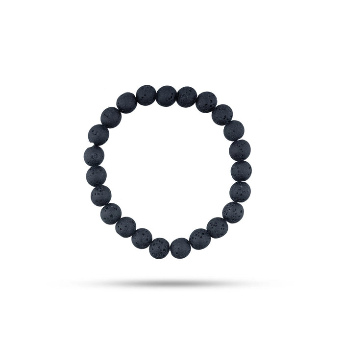 Black Lava Bracelet - 2.5 inches  | Black Lava Stone Hand Band/ Hand Bracelet/ Lava Stone Bracelet for Hand