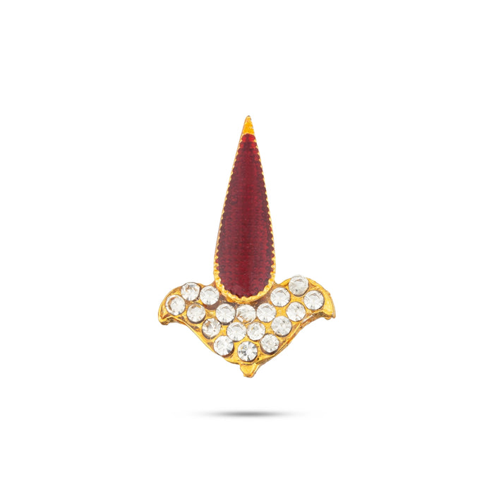 Tilak Design Stone Bindi - 1 x 1 Inch | Stone Pottu/ Tilak Stone For Deity Decor