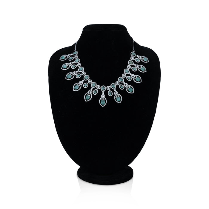Necklace Earring Set - 9.5 Inches | Stone Haram & Earing/ Artificial Jewellery/ God Jewellery