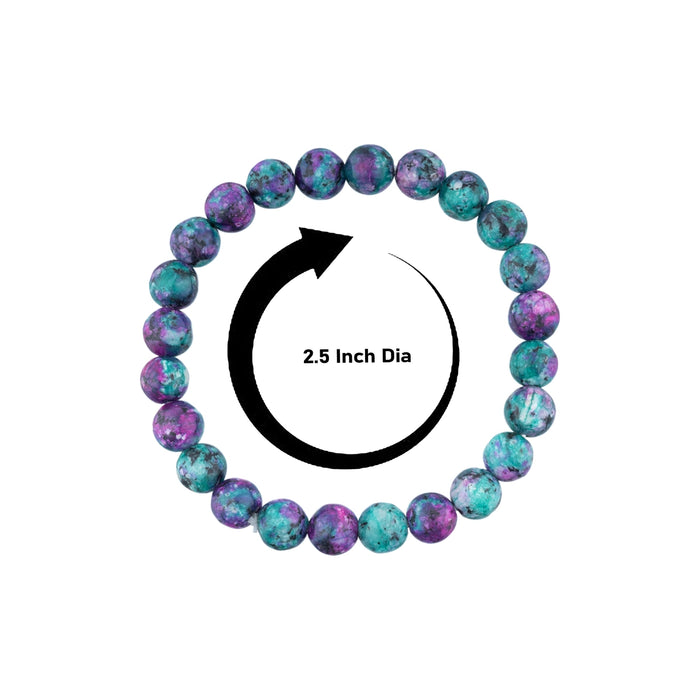 Ruby Zoisite Bracelet - 2.5 Inches | Ruby Zoisite Stone Bracelet/ Ruby Zoisite Hand Band for Daily Wear