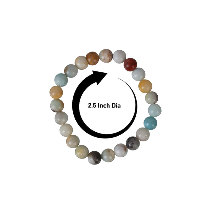 Amazonite Bracelet - 2.5 Inches | Amazonite Beads Bracelet / Elastic Bracelet for Spiritual Daily Wear