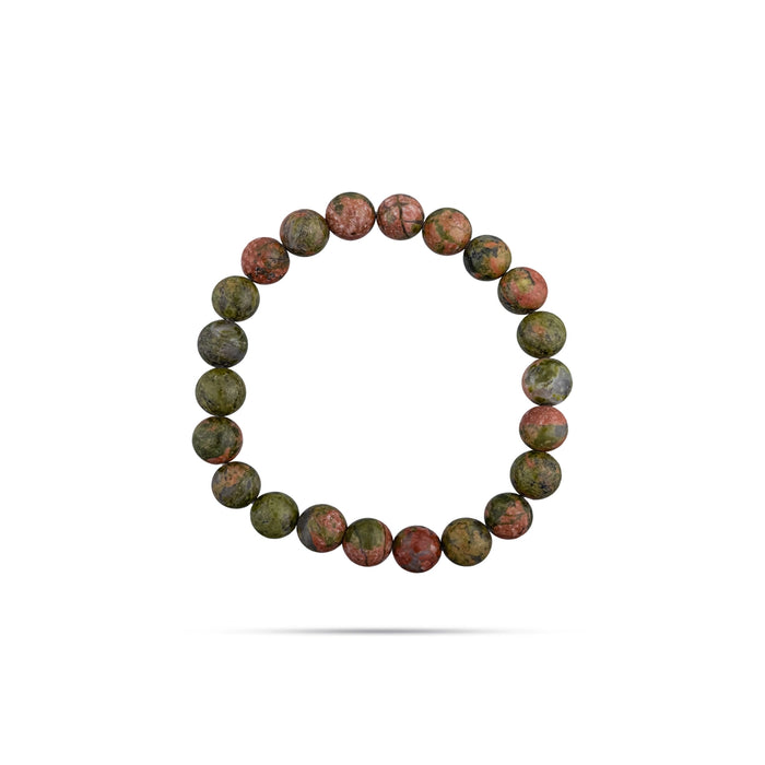 Unakite Bracelet - 2.5 Inches | Unakite Stone Bracelet / Unakite Hand Band for Daily Wear