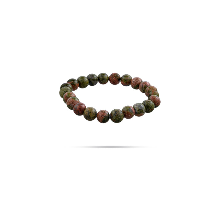Unakite Bracelet - 2.5 Inches | Unakite Stone Bracelet / Unakite Hand Band for Daily Wear