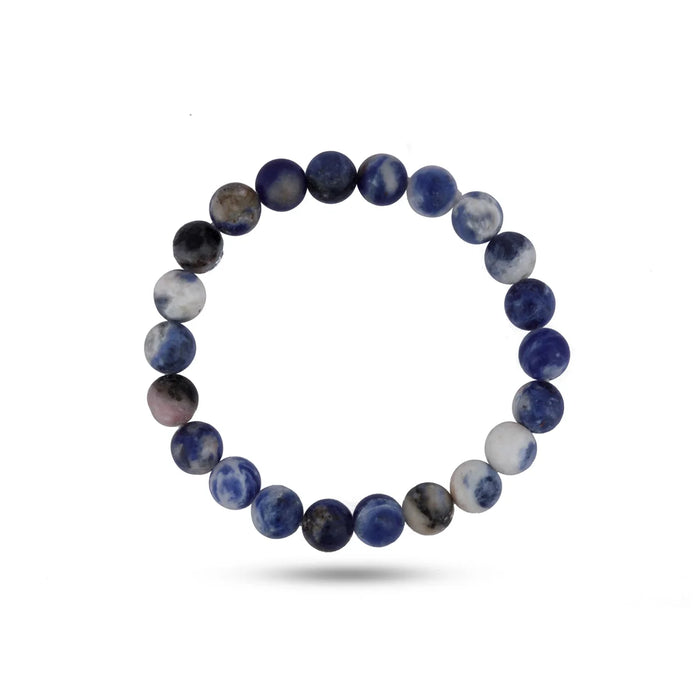 Sodalite Bracelet - 2.5 Inches | Elastic Gemstone Bracelet/ Crystal Jewellery for Men & Women