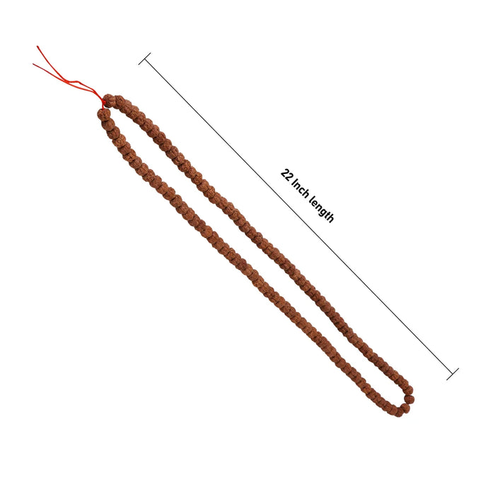 Ruthratcham Malai - 22 Inches | 11 mm Rudraksha Mala/ Indonesia Premium/ 108 Beads Kantha Mala for Meditation
