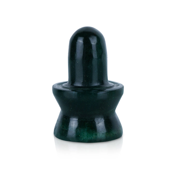 Zade Shiv Ling Murti - 1.75 x 1.5 Inches | Shiva Lingam Statue/ Shiv Ling Statue for Worship
