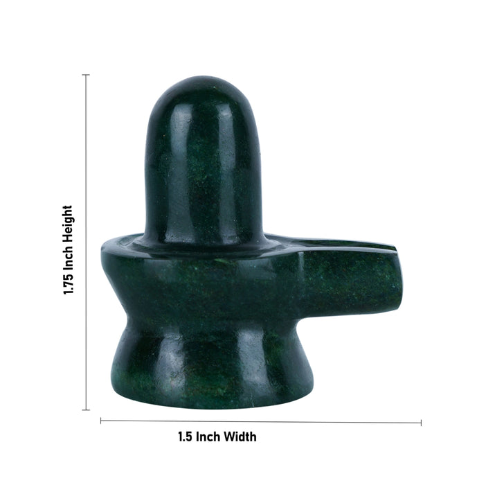 Zade Shiv Ling Murti - 1.75 x 1.5 Inches | Shiva Lingam Statue/ Shiv Ling Statue for Worship