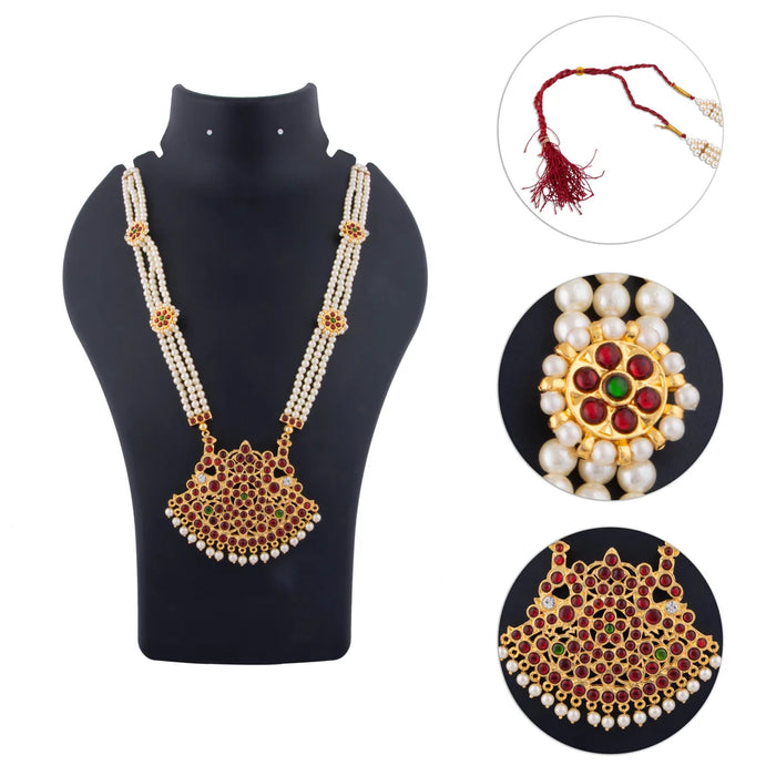 Kemp Moti Mala | 3 Line Haram/ Kemp Jewellery for Dance