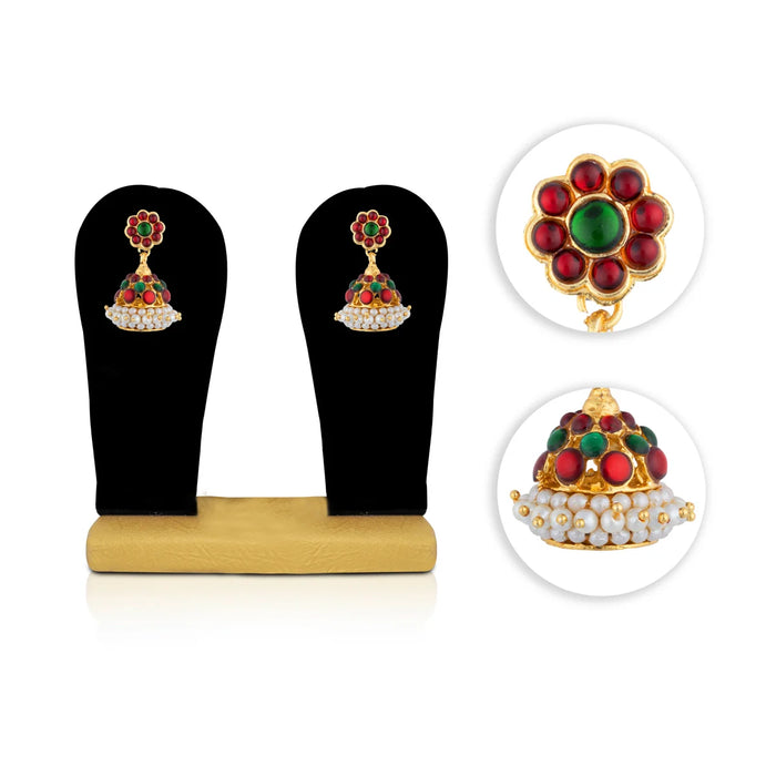 Kemp Jhumka | Kemp Stone Jhumka/ Kemp Jimikki for Women