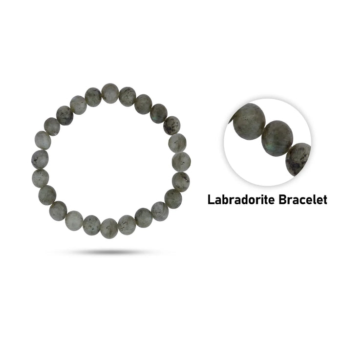 Labradorite Bracelet - 2.5 Inches | Labradorite Crystal Bracelet/ Crystal Jewellery for Men & Women