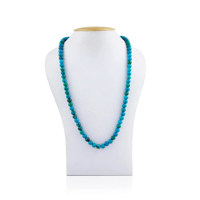 Chrysocolla Mala - 16 Inches | Crystal Mala/ Gemstone Mala For Inner Peace And Emotional Healing