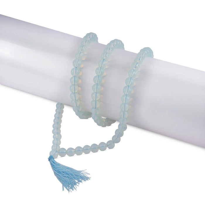 Opalite Mala - 19 Inches | Gemstone Mala/ Crystal Mala for Meditation