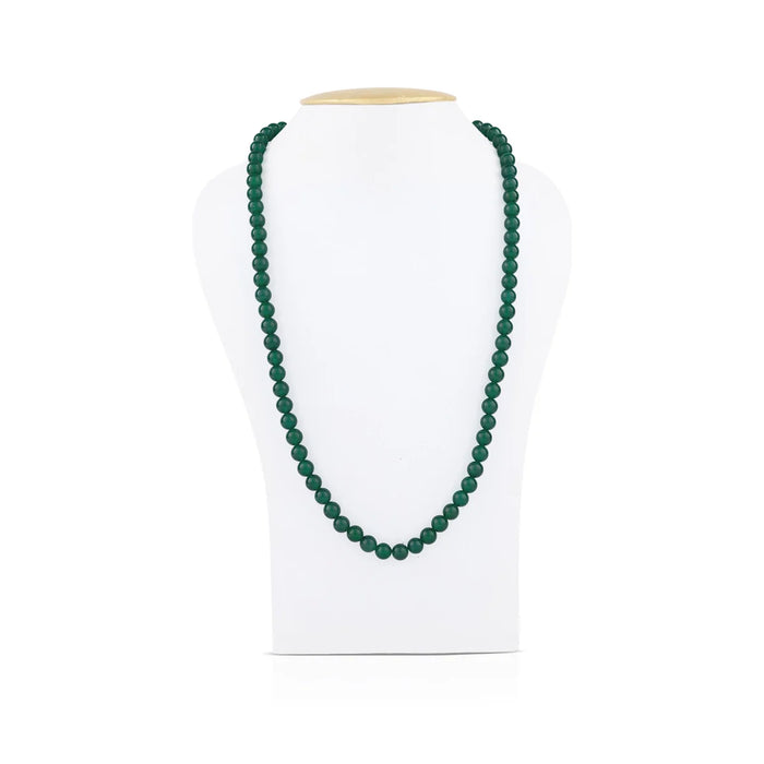 Green Onyx Mala - 19 Inches | Green Onyx Gemstone Mala/ Crystal Mala for Men & Women