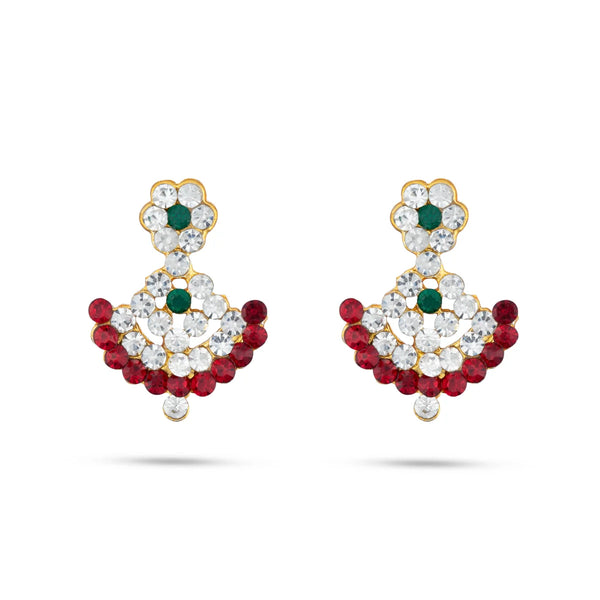 Deity Jewellery Stone Earring Traditional Decoration Items
