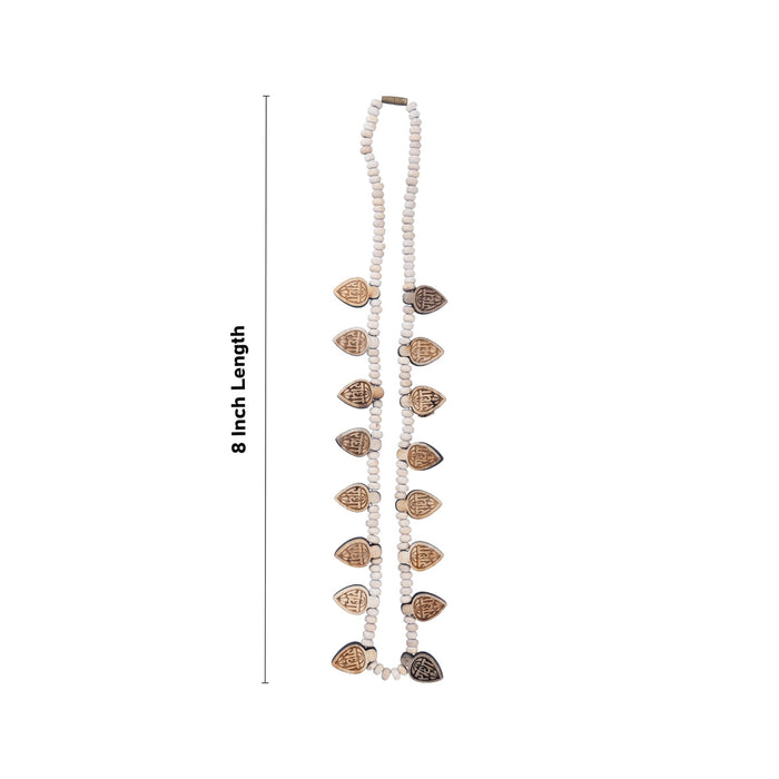 Krishna Tulasi Mala With 16 Leaf - 8 Inches | Thulasi Malai/ Tulsi Kanthi Mala For Deity Adornment