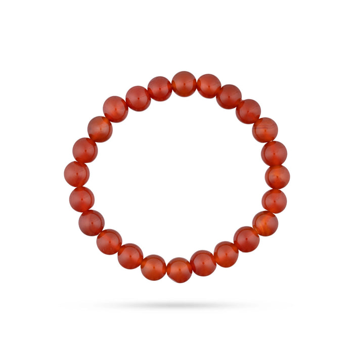 Red Carnelian Bracelet - 2.5 Inches | Carnelian Stone Bracelet/ Crystal Bracelet for Enhances Creativity