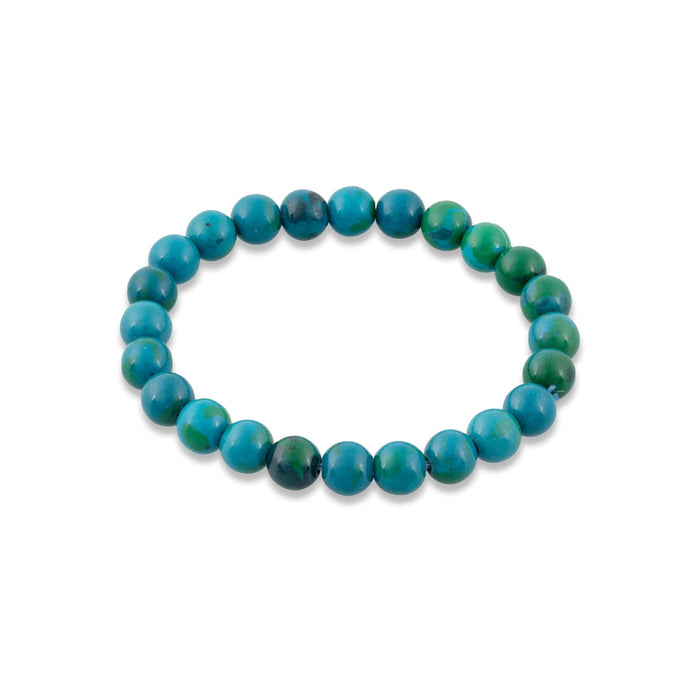 Chrysocolla Bracelet - 2.5 Inches | Chrysocolla Crystal Bracelet/ Chrysocolla Bead Bracelet for Spiritual Purpose