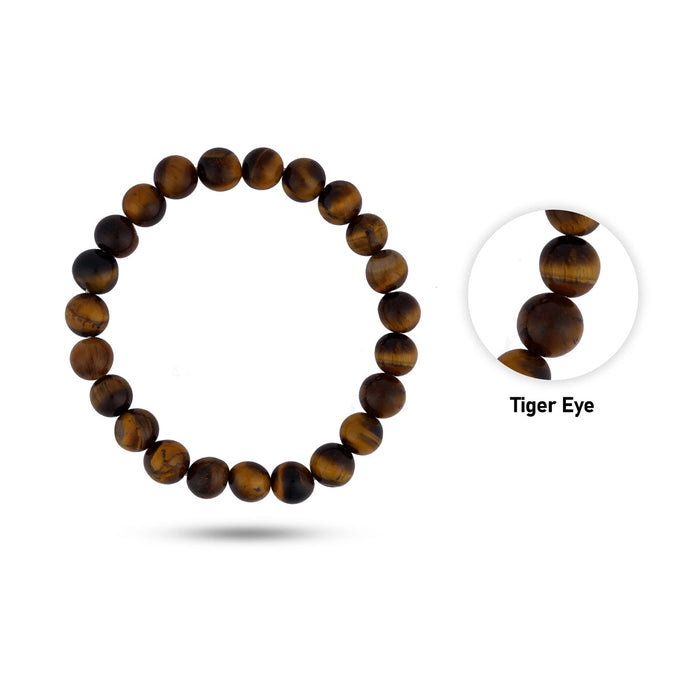 Tiger Eye Bracelet - 2.5 Inches | Gemstone Bracelet/ Crystal Jewellery for Men & Women