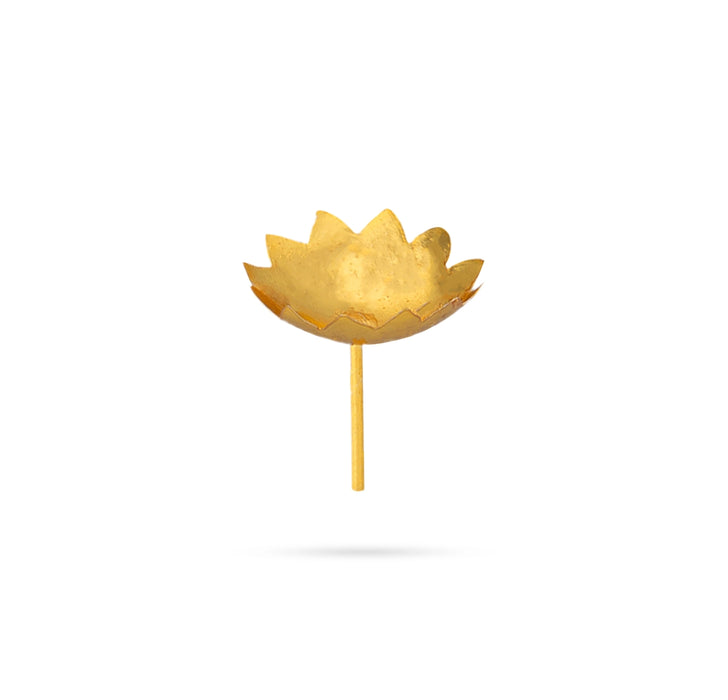 Lotus Design Flower | Archana Flower/ 108 Pcs/ Gold Polish Flower for Pooja