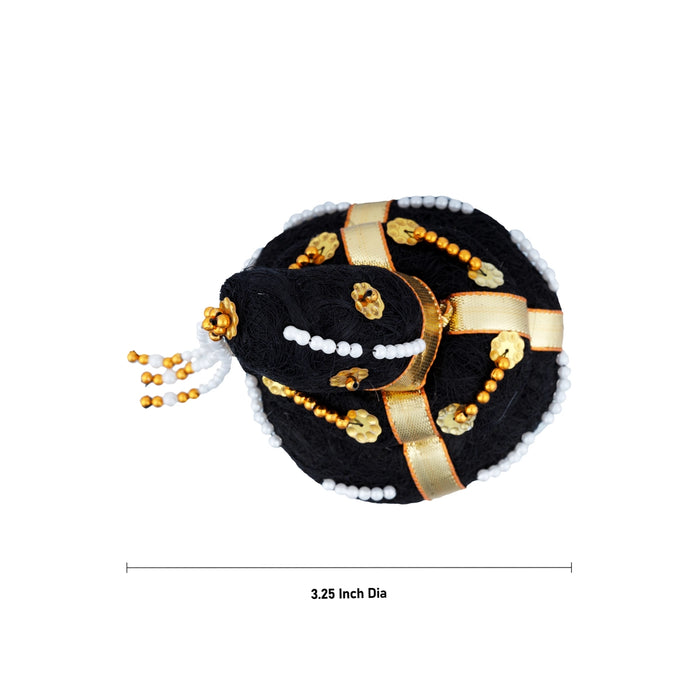 Andal Kondai - 3.25 Inches | Beads Andal Kondai/ Ring Design Hair Bun/ Hair Accessory for Deity