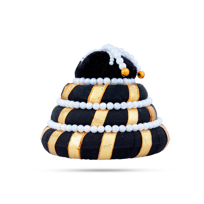 Andal Kondai - 3.5 Inches | Moti Beads Andal Kondai/ Hair Accessory for Deity