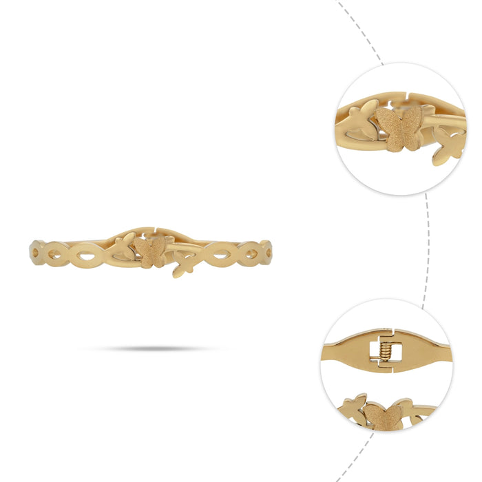 Bracelet - 2.75 Inches | Gold Polish Jewellery/ Fancy bracelet/ Wrist Band for Hand