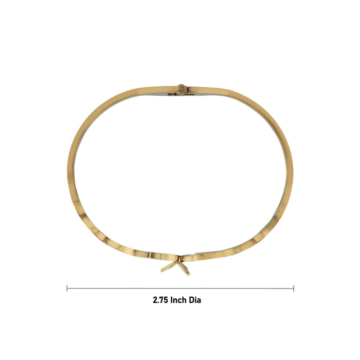 Bracelet - 2.75 Inches | Gold Polish Jewellery/ Fancy bracelet/ Wrist Band for Hand