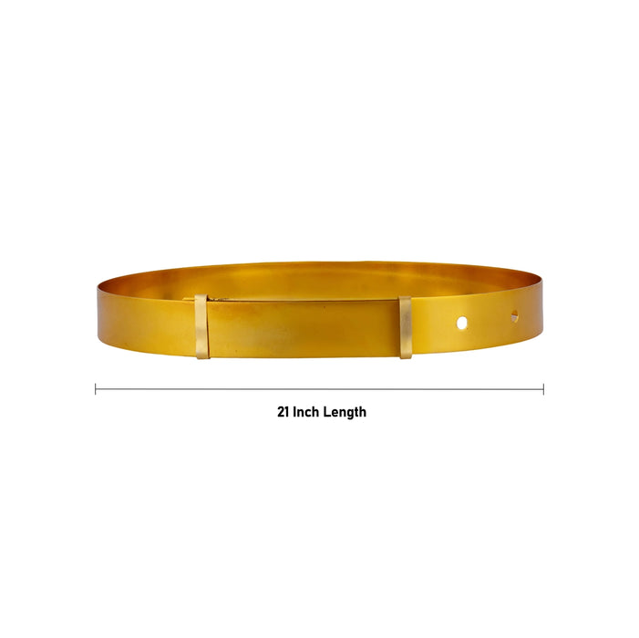 Hip Belt - 21 Inches | Gold Belt/ Waist Belt/ Gold Jewellery for Deity