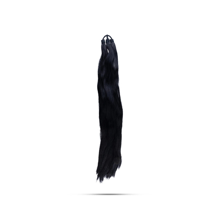Artificial Hair - 12 Inches | Fake Hair/ Synthetic Hair Extensions For Deity Decor