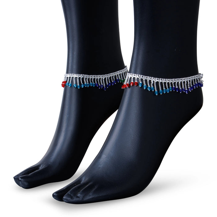 Kolusu Pair | Payal Anklet/ Foot Anklet/ White Metal Designer Anklet Jewelry for Women/ Assorted Design