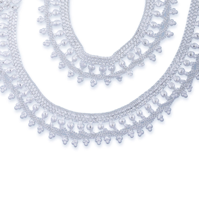 Kolusu Pair | Payal Anklet/ Foot Anklet/ White Metal Designer Anklet Jewelry for Women/ Assorted Design