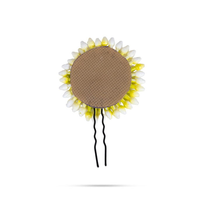 Artificial Flower Jada Pin - 3 Inches | 3 Line Jada billa/ Flower Hair Pin/ Plastic Jasmine Hair Ornament