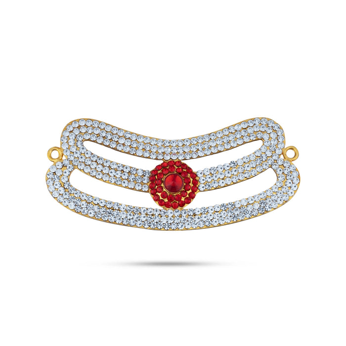 Shivan Vibuthi Pattai - 1.5 x 4 Inches | Vibhuti Pattai/ Stone Tripundra Tilak for Deity Decor