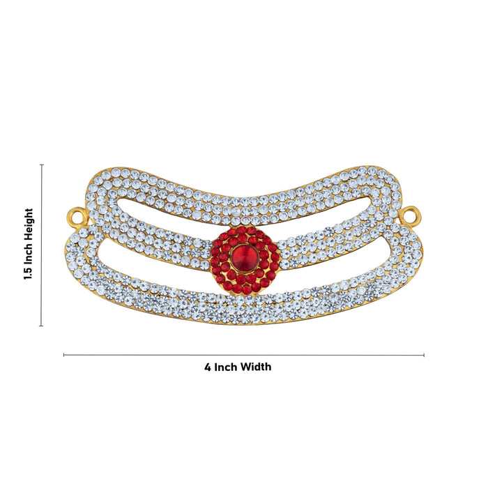 Shivan Vibuthi Pattai - 1.5 x 4 Inches | Vibhuti Pattai/ Stone Tripundra Tilak for Deity Decor