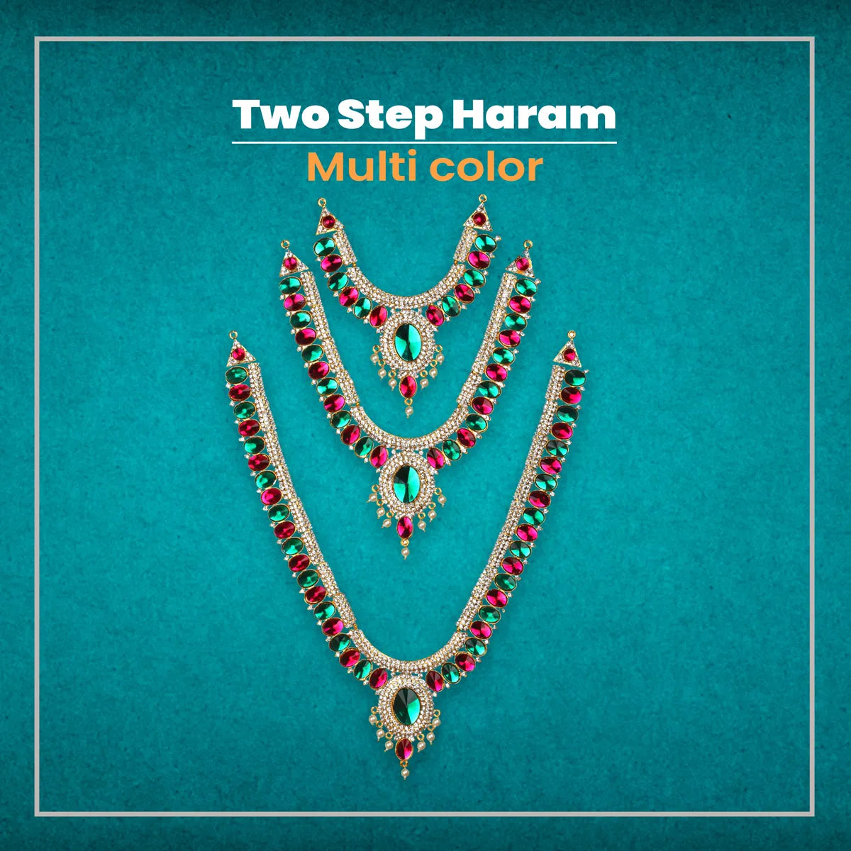 Three Step Haram | Stone Haram | Layer Necklace — Giri USA