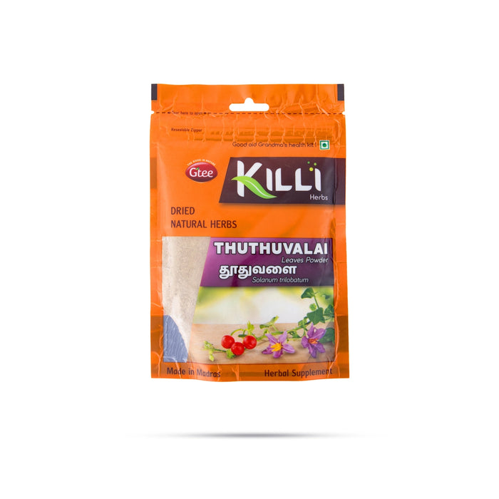 Killi Thuthuvalai Leaves Powder - 50 Gms | Thoothuvalai Podi/ Kantakari Leaves Powder for Healthy Life