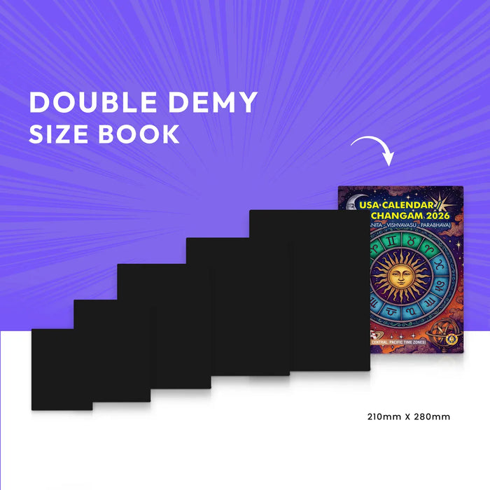 USA Calender Panchangam -2026 | Drik Ganita - Vishvavasu - Parabhava Year Panchang / Astrology Book