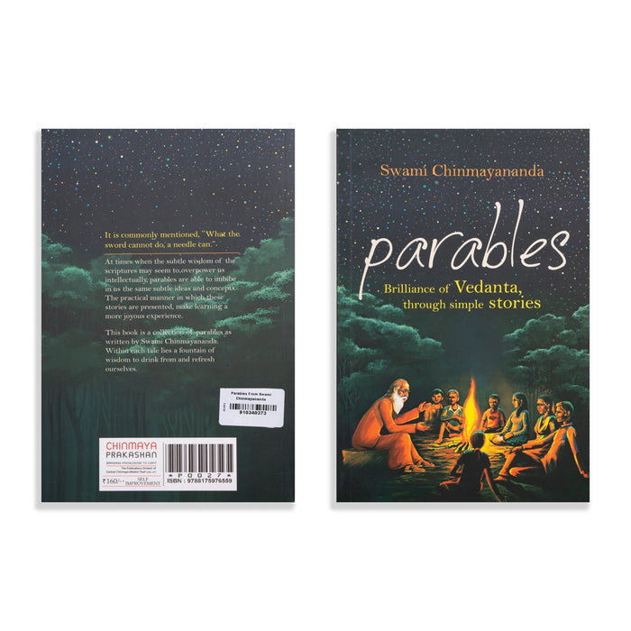 Parables Brilliance Of Vedanta, Through Simple Stories - English | by Swami Chinmayananda/ Hindu Spiritual Book