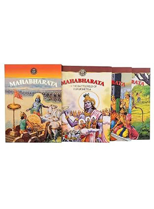 Mahabharata - On The Battlefield Of Kurukshetra - 3 Vols Set - English | by B. R. Bhagwat/ Moral Story Book