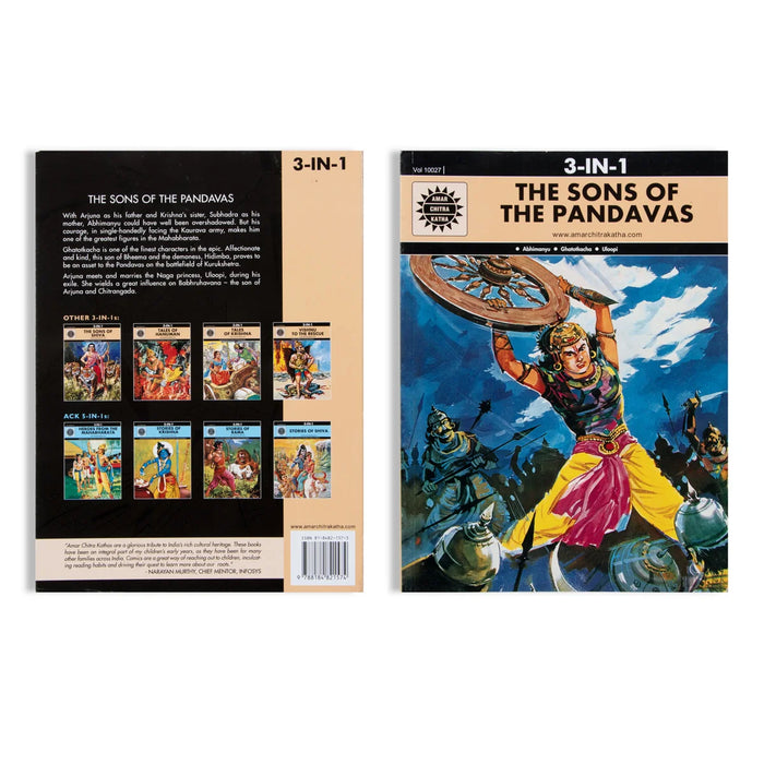 The Sons Of The Pandavas - English | by Anant Pai/ 3 In 1 Story Book