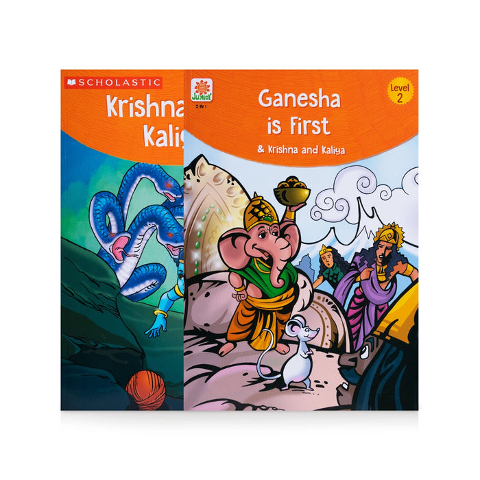 Krishna And Kaliya - Ganesha Is First - English | Childrens Book/ 2 In 1 Story Book