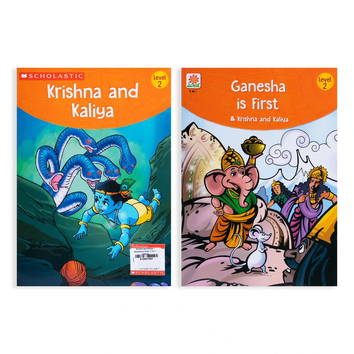 Krishna And Kaliya - Ganesha Is First - English | Childrens Book/ 2 In 1 Story Book