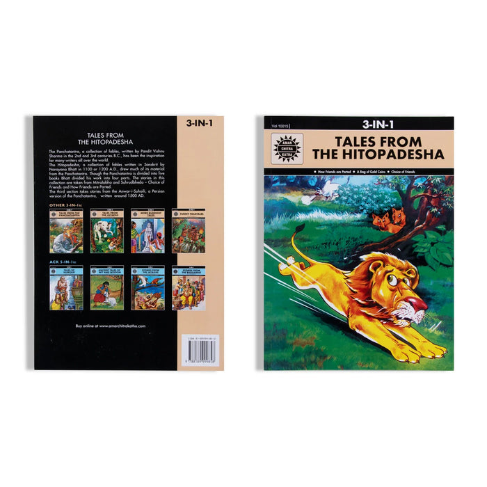 Tales from The Hitopadesha - English | 3 In 1 Moral Story Book