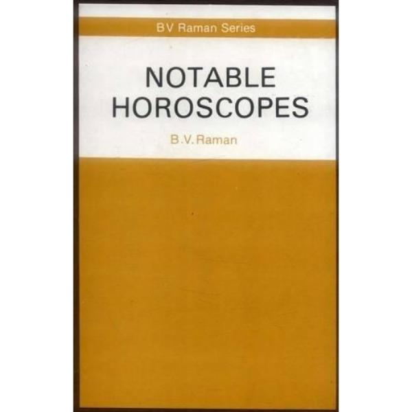 Notable Horoscopes - English | by B. V. Raman/ Astrology Book