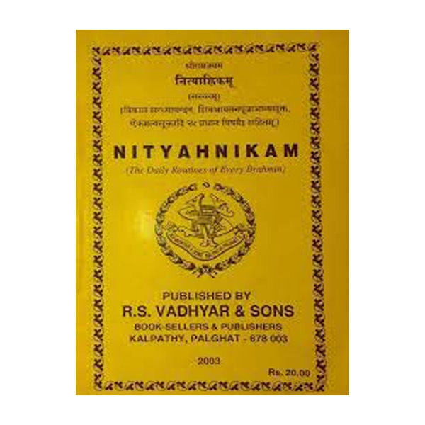 Nityahnikam - Sanskrit | Vedic Rituals Book For Performing Daily Vedic Practices With Accuracy And Devotion