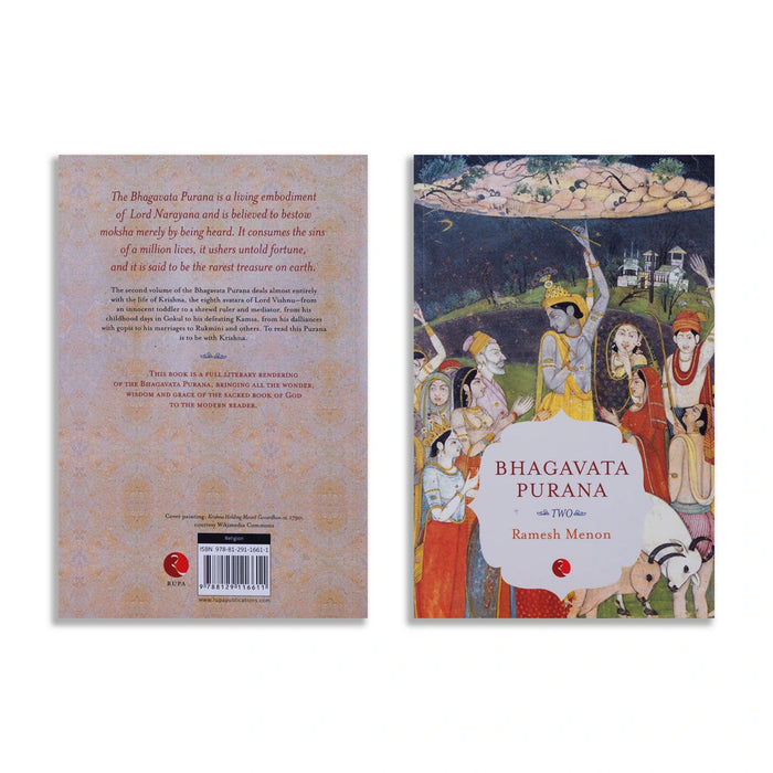 Bhagavata Purana - 2 Volumes Set - English | By Ramesh Menon/ Hindu Puran Book For Devotional Study