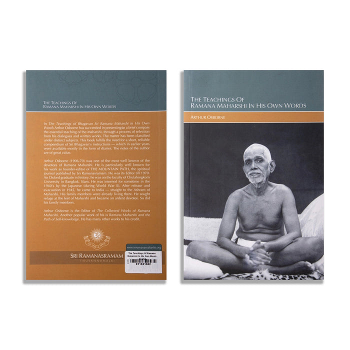 The Teachings Of Ramana Maharshi In His Own Words - English | by Arthur Osborne/ Philosophical Book