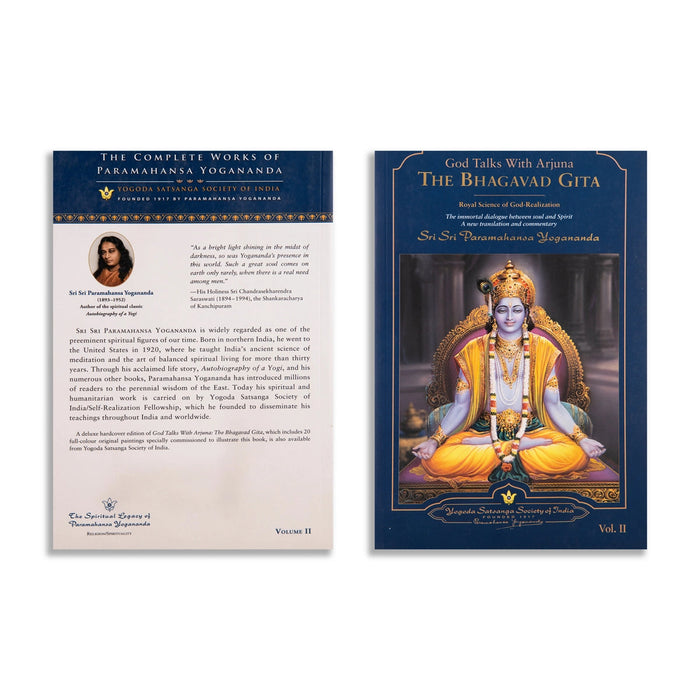 God Talks With Arjuna The Bhagavad Gita - 2 Volumes Set - English | by Sri Sri Paramahansa Yogananda