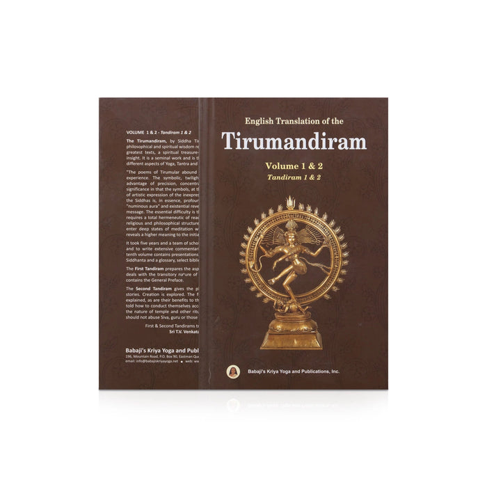 Tirumandiram - 10 Volumes Set - English Translation | Hindu Shlokas Book